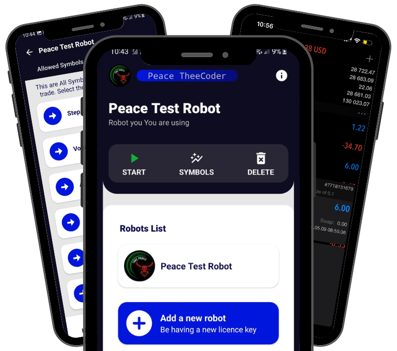 Robotrader mobile app preview